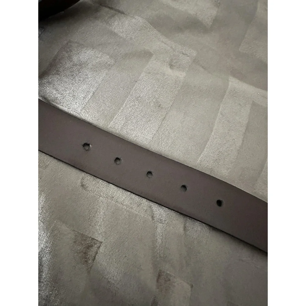 Reversible Genuine Leather Belt Mens 52 Black Brown Rotating Buckle‎ MW3031XX